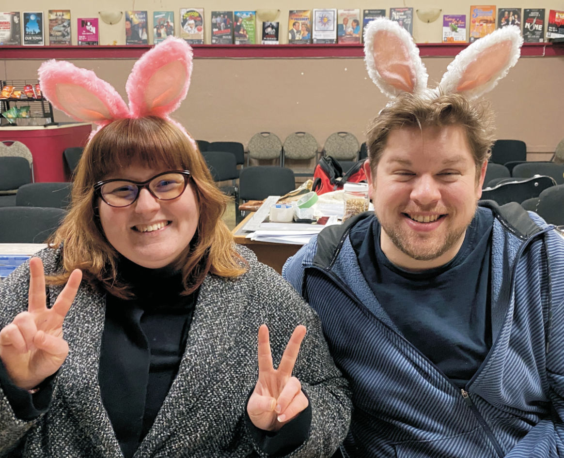 Kristen Lane and Alan Holmes of Ladysmith Little Theatre Society