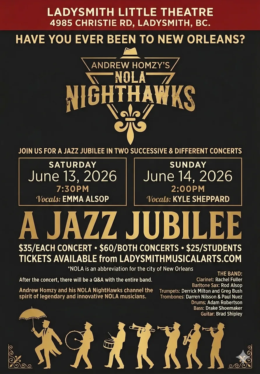 NOLA Nighthawks Jazz Jubilee June 13 and 14